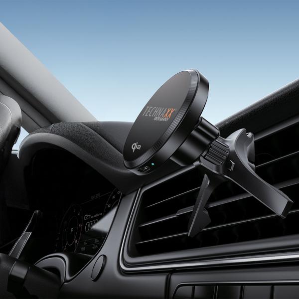 KFZ-Ladehalterung MagSafe für Lüftungsgitter, Qi2,15Watt, Kabelloses Laden & sicherer magnetischer Halt für Ihr iPhone