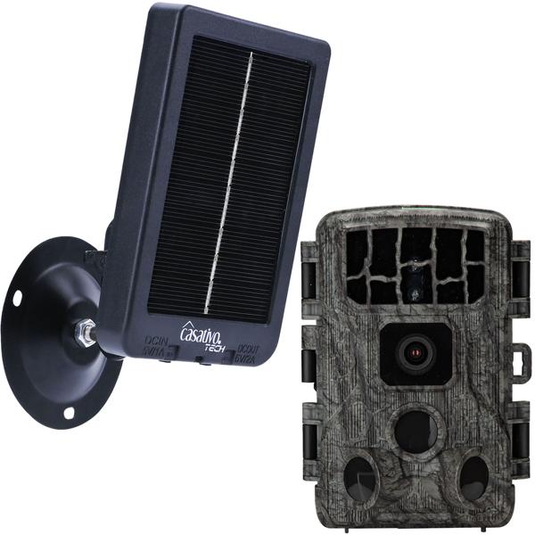 4K-UHD-Wildkamera inkl. Solar Panel im Spar Pack, Nachtsicht, WLAN, PIR, IP65, 3000 mAh, Kein Aufladen mehr notwendig