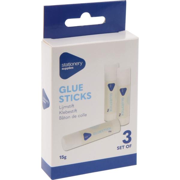 Klebestifte 3er-Pack - Vielseitige Bastelhelfer für Papierarbeiten, Fotoalben, Geschenkverpackungen - Sauberes Auftragen ohne Flecken oder Feuchtigkeit