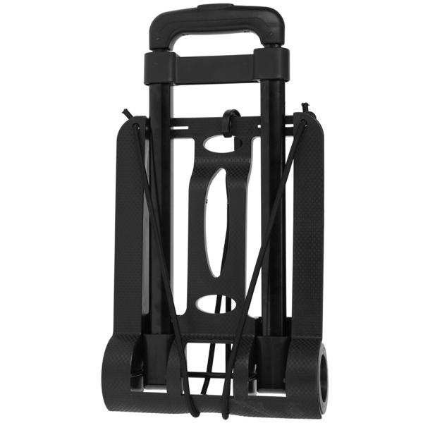 Transportkarre klappbar Anthrazit/Schwarz - bis 30 kg belastbar & rückenschonend - Gummiräder - Fixierband - 43x23x8 cm gefaltet