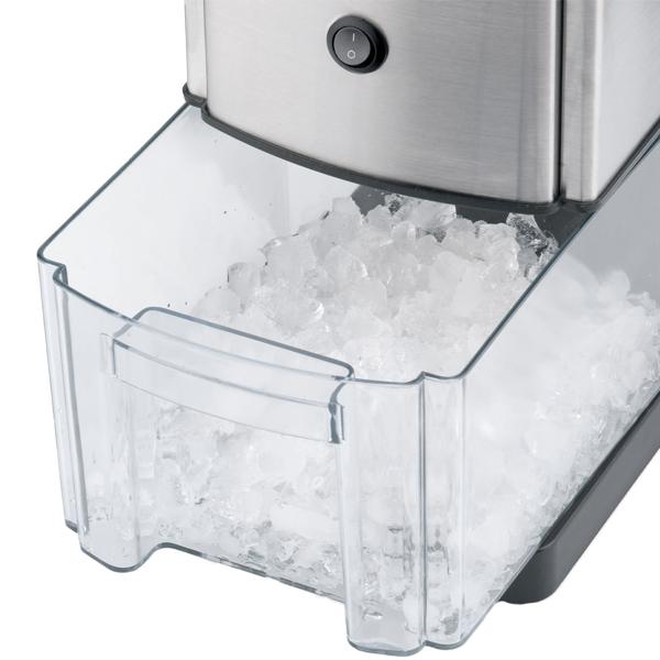 Elektrischer Eis-Crusher, Edelstahl, 80W, 1kg/Min: Leistungsstarker Eiszerkleinerer für perfekte Cocktails & Desserts, kraftvoll & effizient