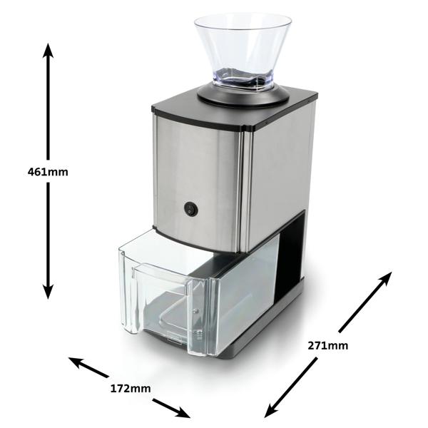 Elektrischer Eis-Crusher, Edelstahl, 80W, 1kg/Min: Leistungsstarker Eiszerkleinerer für perfekte Cocktails & Desserts, kraftvoll & effizient