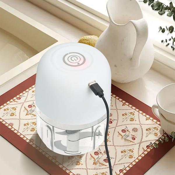 Kompakter Elektro Multizerkleinerer 250ml 30W: genialer Mini-Häcksler, kabellos & leistungsstark – Perfekt für Zwiebeln, Knoblauch & Babynahrung