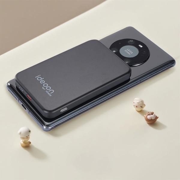 MagSafe Powerbank 5000 mAh, 15W Qi - Hochwertige kompakte Wireless Power Bank – Schnelles Laden Quick Charge für iPhone & Android – Mobiler Power-Boost