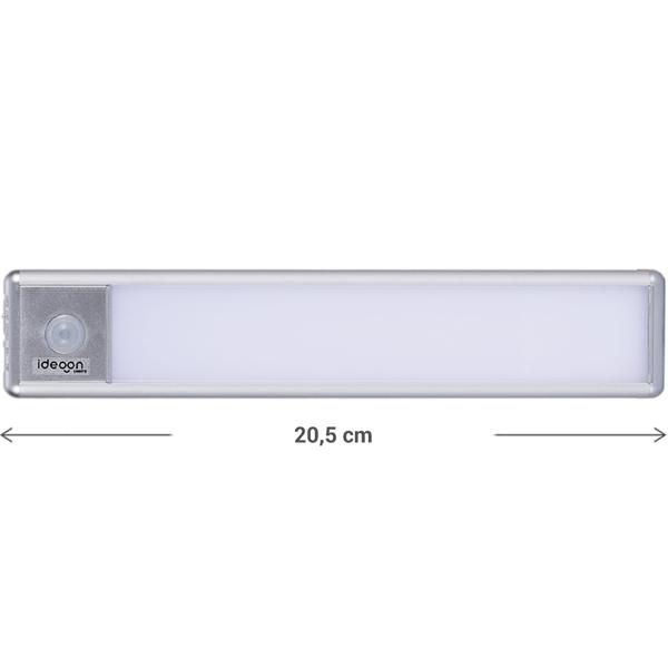 2er-Set Flache Akku LED-Lichtleiste, 20,5cm mit Bewegungssensor: Kabellos, hell & energiesparend – Perfekt für Schrank, Flur & Küche
