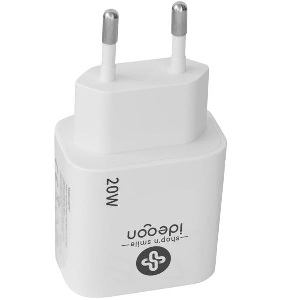 USB Ladegerät, weiss, 2 Ports, 1x USB-C und USB-A, 20 W, Power Delivery 3.0 für schnelles Laden von iPhone, Samsung, Huawai, Xiaomi