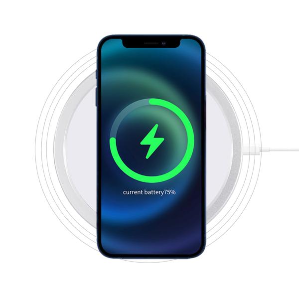 Kabellose Ladestation, Magsafe kompatibel, 15 W: Schnell & sicher laden, Qi Charger mit schlankem Design für iPhone & andere Smartphones