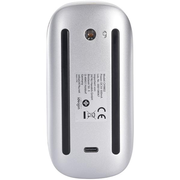 Ultraschlanke Bluetooth Maus mit Akku – Kabellose, wiederaufladbare PC Maus (USB-C) – Stylische Computermaus für PC, Mac, iPad, Notebook