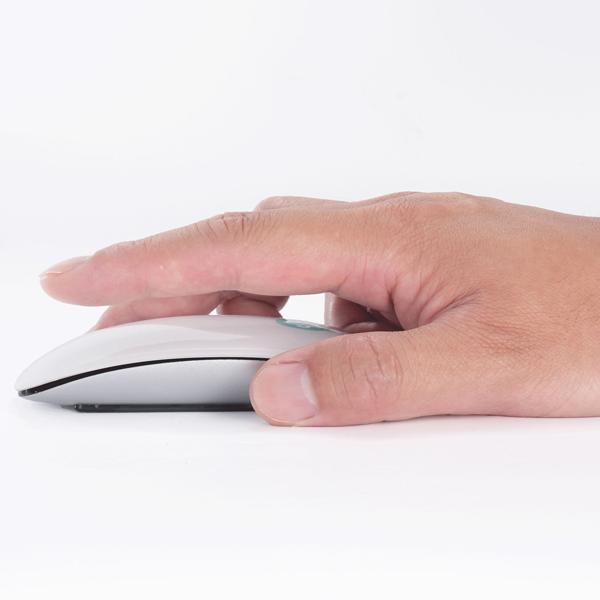 Ultraschlanke Bluetooth Maus mit Akku – Kabellose, wiederaufladbare PC Maus (USB-C) – Stylische Computermaus für PC, Mac, iPad, Notebook