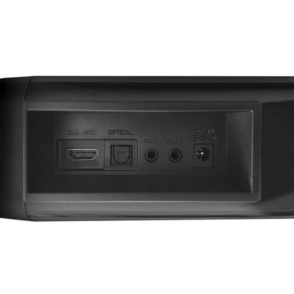 Bluetooth 5.0 Soundbar, 30W, für TV & Musik – HDMI-ARC, Opt/Aux, schwarz, mit Fernbedienung, Heimkino-Soundbar