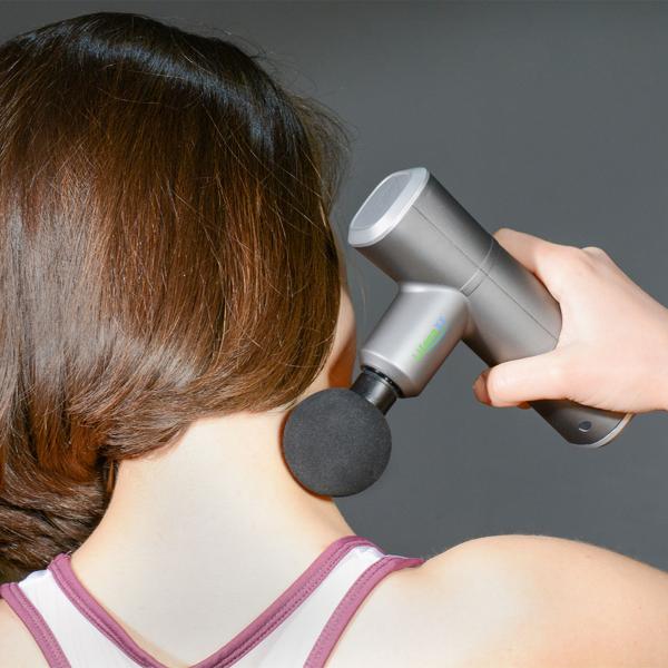 Hand-Massagepistole, Wärme- & Kältefunktion, mit 5 Massageköpfen, USB-C, Massage Gun, 4 Geschwindigkeitsstufen bis 2800 U/min, Muskelentspannung