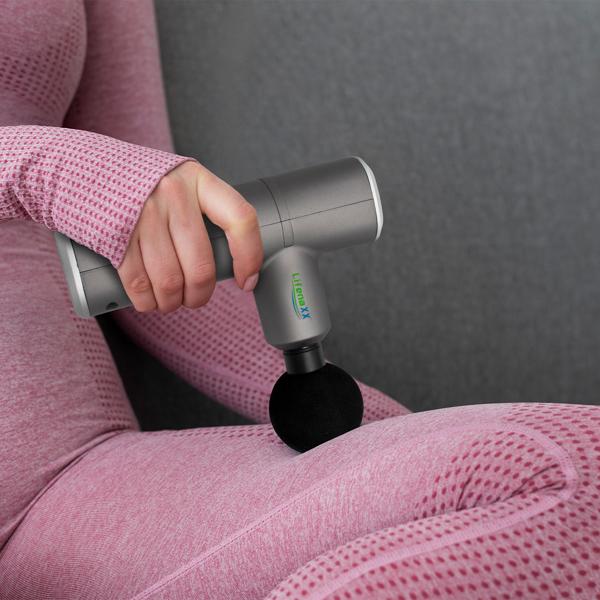 Hand-Massagepistole, Wärme- & Kältefunktion, mit 5 Massageköpfen, USB-C, Massage Gun, 4 Geschwindigkeitsstufen bis 2800 U/min, Muskelentspannung