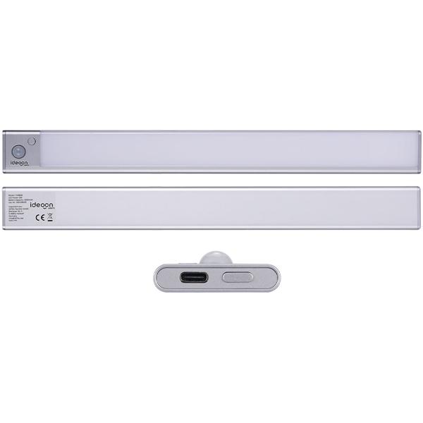 2er-Set Flache Akku LED-Lichtleiste, 40cm mit Bewegungssensor, 120 LEDs: Kabellos, hell & energiesparend – Perfekt für Schrank, Flur & Küche