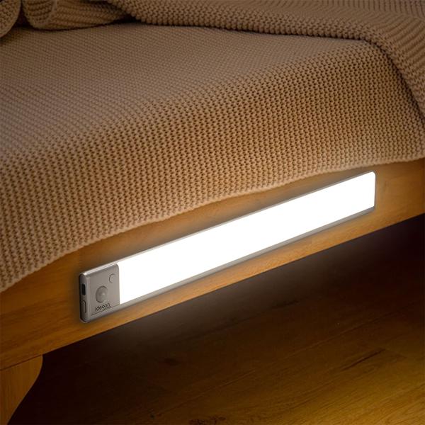 2er-Set Flache Akku LED-Lichtleiste, 40cm mit Bewegungssensor, 120 LEDs: Kabellos, hell & energiesparend – Perfekt für Schrank, Flur & Küche