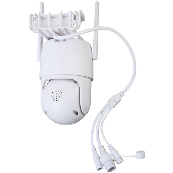 2er-Set Zuverlässige Dual Lens IP Outdoor-Überwachungskamera, 355° schwenkbar & neigbar – Leistungsstark mit Nachtsicht, Gegensprechen & Aufnahme