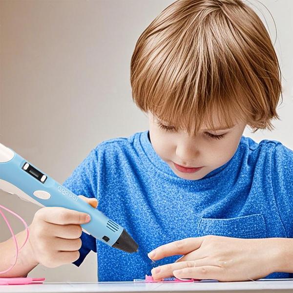 3D-Drucker-Stift USB inkl. 20 bunte PLA-Filamente: Kreatives 3D-Zeichnen frei Hand, Perfekt für Kinder & Erwachsene - Starten Sie Ihre Kunstwerke