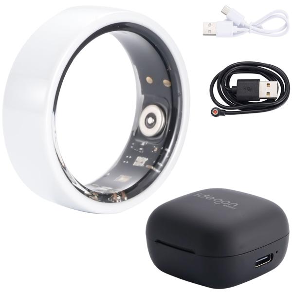 Smart-Ring, weiss, Keramik, inkl. Ladebox, Grösse 60: Dein Fitness & Schlaf Tracker – Elegant und ein smarter Begleiter für ein aktives Leben