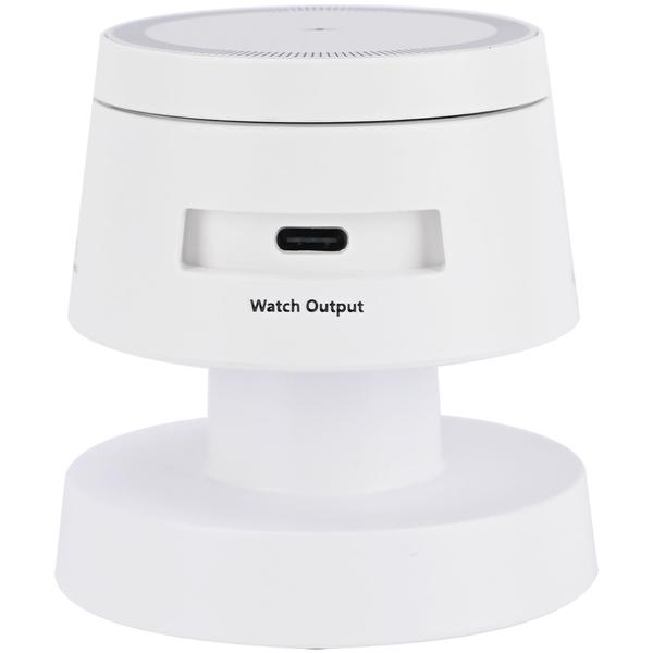 Multifunktionale drahtlose & komfortable Ladestation mit Nachtlicht (15W) USB-C - weiss - für Smartphones, Watches, Pods & mehr - Komfort + Ordnung
