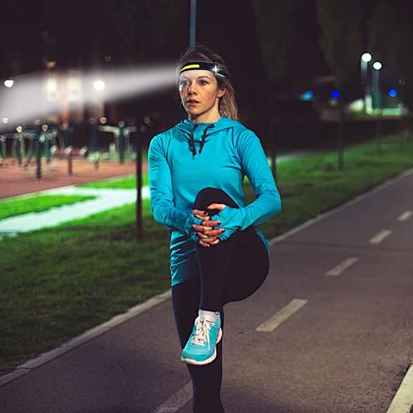 2er-Set COB-LED Stirnlampe 230° Weitwinkel: Helles 350lm Licht mit Gestensteuerung, Perfekt für Joggen, Wandern & Handwerk – Immer freie Hände