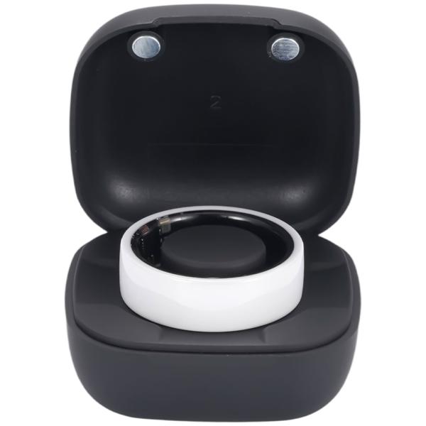 Smart-Ring Grösse 65, weiss – Fitness & Schlaf Tracker aus Keramik, wasserdicht (IP68) – Inkl. Ladebox & kostenloser App