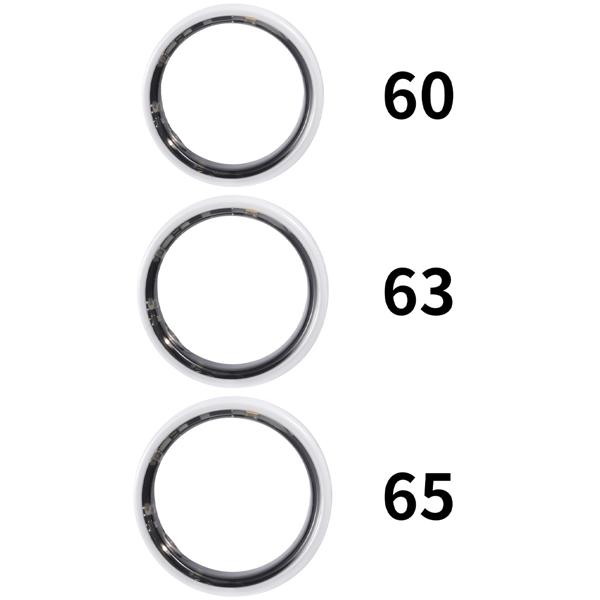 Smart-Ring Grösse 65, weiss – Fitness & Schlaf Tracker aus Keramik, wasserdicht (IP68) – Inkl. Ladebox & kostenloser App