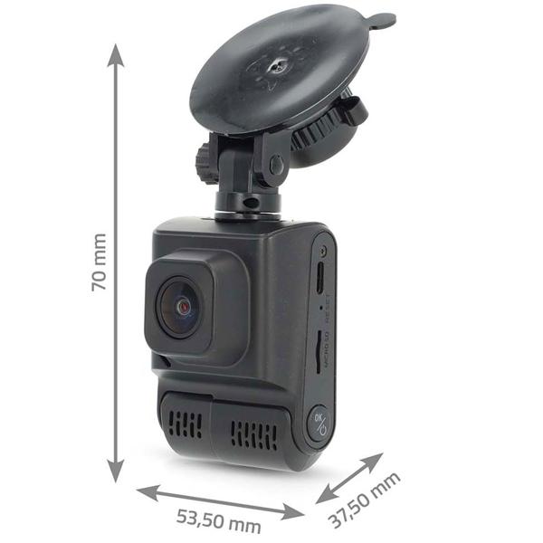 Hochauflösende Ultra HD 4K Dashcam mit 140 Grad Weitwinkelobjektiv, GPS-Tracking und Parküberwachung, USB-C Anschluss und Foto/Video Funktion