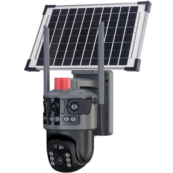 4G Dual Kamera mit Solarmodul, mit Full-HD-Videoauflösung, Zwei-Wege-Kommunikation - Smarte Sicherheit ohne Stromanschluss