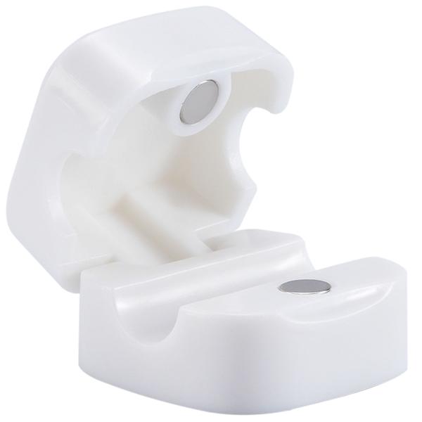 6er-Set Kabelorganizer mit Magnetclip, weiss: Schreibtisch-Kabelhalter, selbstklebend & flexibel – Nie wieder Kabelsalat im Büro & Zuhause