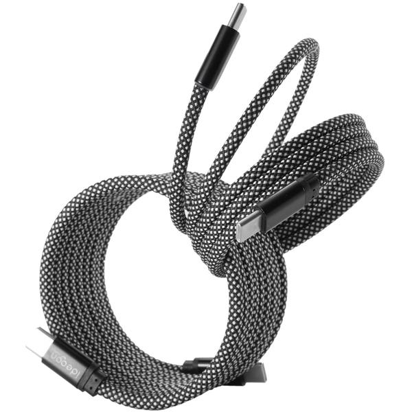 2er-Set USB-C Ladekabel 100W, 1m: Magnetische Aufrollfunktion, schnell & knotenfrei – zuverlässig für Samsung, Xiaomi, iPad, iPhone, Notebooks uvm.