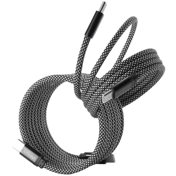 2er-Set USB-C Ladekabel 100W, 2m: Magnetische Aufrollfunktion, schnell & knotenfrei – zuverlässig für Samsung, Xiaomi, iPad, iPhone, Notebooks uvm.
