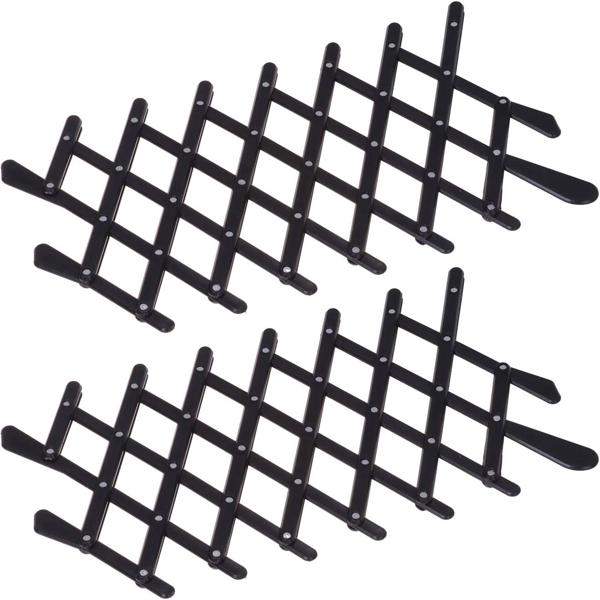 2er-Set Frischluftgitter für Autofenster, schwarz: Optimale Luftzirkulation: - für frische Luft bei verschlossenem PKW