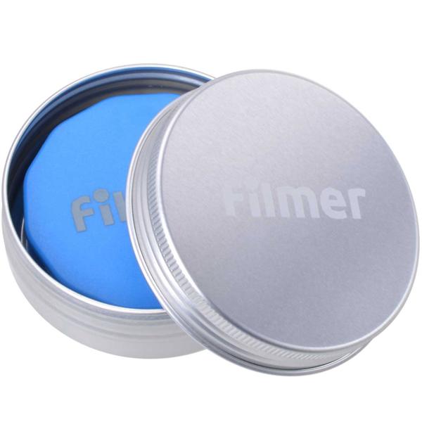 Velo Kettenöler Rolle - Mühelose & präzise Kettenschmierung für alle Fahrradtypen - Geringer Ölverbrauch - Inkl. Transportdose 60x16mm PVC/Wolle 21g