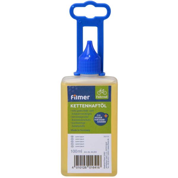 Praktische Velo Kettenöler Rolle mit Kettenöl, 100 ml, einfache & saubere Schmierung der Fahrradkette