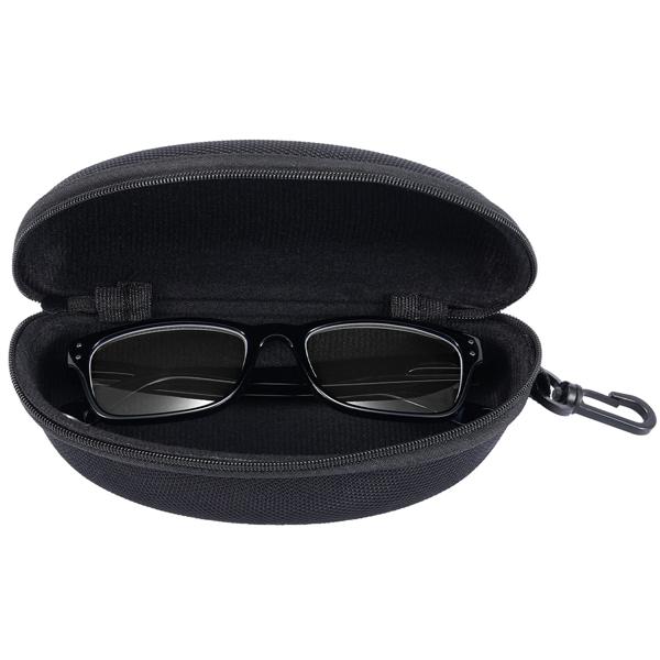 2er-Set Modische Lesebrille mit Brillenetui, +2,0 dpt, schwarz: Klassische Sehhilfe für Damen & Herren, elegant, komfortabel & robust