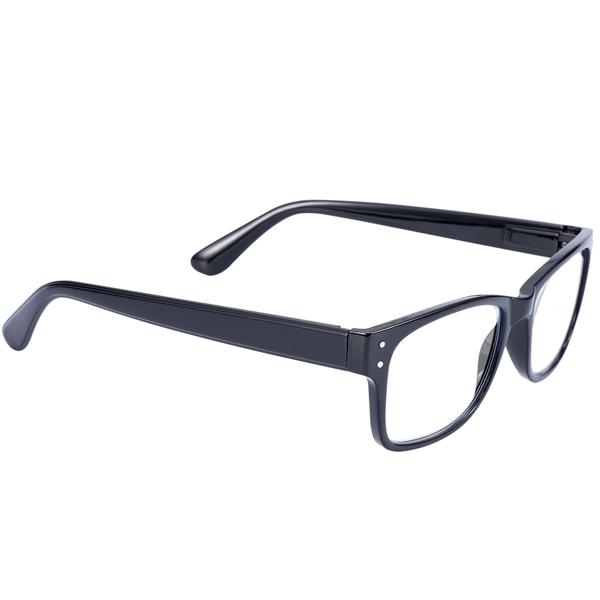 2er-Set Modische Lesebrille mit Brillenetui, +2,0 dpt, schwarz: Klassische Sehhilfe für Damen & Herren, elegant, komfortabel & robust