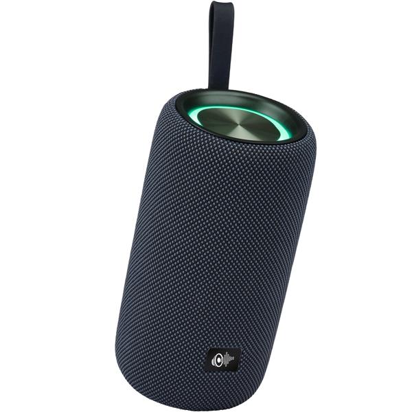 Tragbarer Bluetooth 5.4 Speaker (16W, schwarz): Stereo Sound + LED-Lichteffekte - für Party, Unterwegs, Musikgenuss mit Top Klang