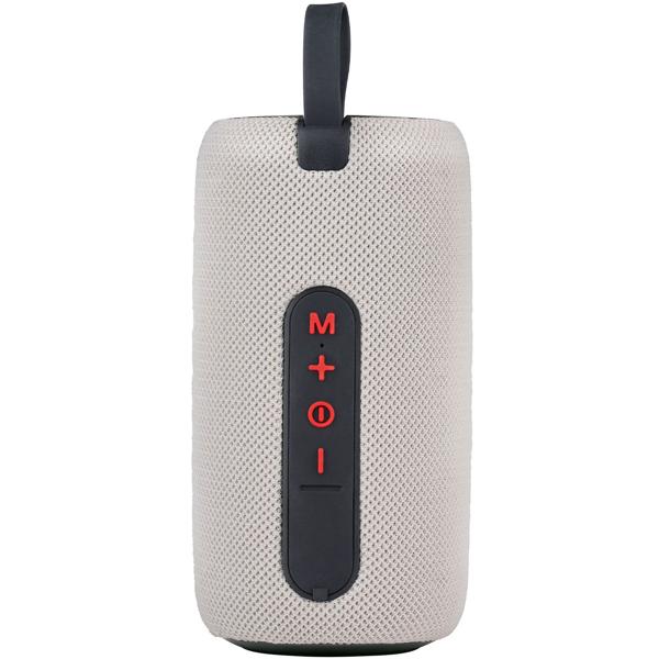 Tragbarerer 16W Bluetooth-Speaker mit LED-Lichteffekt: Weisser Lautsprecher mit kraftvollem Sound & stimmungsvoller Beleuchtung