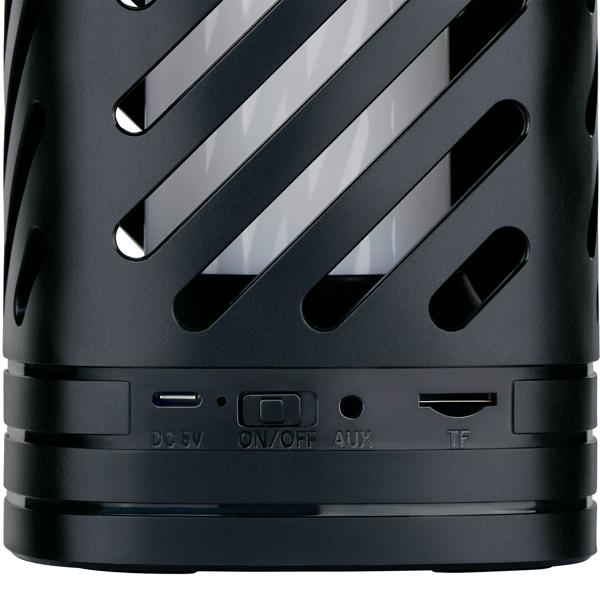 Atmosphärischer Bluetooth 5.4 Lautsprecher mit LED-Flammeneffekt, Lagerfeuer-Feeling & kabelloser Musikgenuss