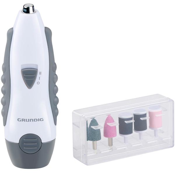 Elektrische Nagelfeile für Maniküre und Pediküre, inkl. 5 verschiedene Aufsätze zur professionellen Nagelpflege für Hände und Füsse