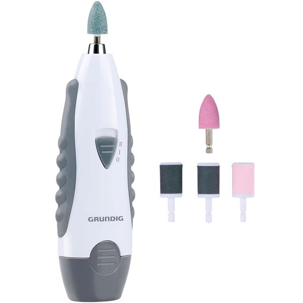 Elektrische Nagelfeile für Maniküre und Pediküre, inkl. 5 verschiedene Aufsätze zur professionellen Nagelpflege für Hände und Füsse