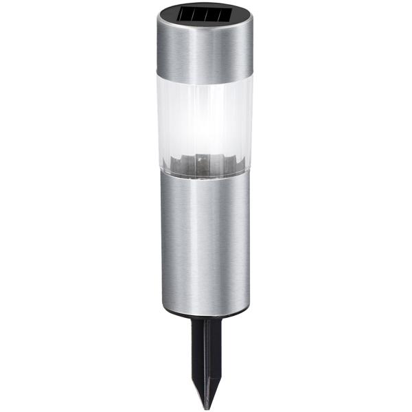 Elegante Solar-Wegeleuchte mit Erdspiess, 12er-Set, Ø 4,5 x H 15 cm, Gartenlampen für Terrasse, Rasen, Garten, Einfahrten