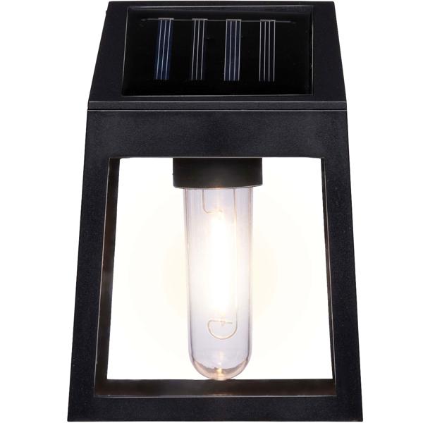 4er-Set Moderne Solar Wandleuchte: warm-weisses Licht, PIR-Sensor, IP44, schwarz – Stilvolle & effiziente Aussenbeleuchtung für Ihr Zuhause