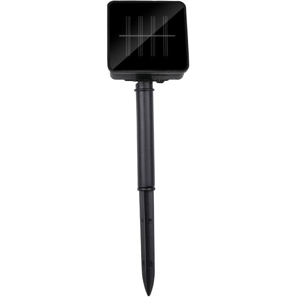 2er-Set Solar-LED-Lichterkette mit 50 warmweissen LED Glühbirnen, 6,9 m, wetterfest, 8-Leuchtmodi, für Garten, Balkon & Terrasse