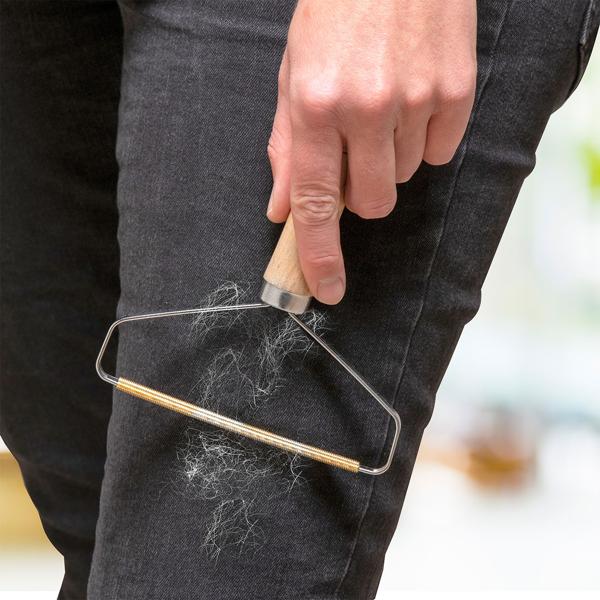 Tierhaarentferner für Kleidung & Polstermöbel: Effektive Fusselbürste gegen Hunde- & Katzenhaare – Für ein haarfreies Zuhause