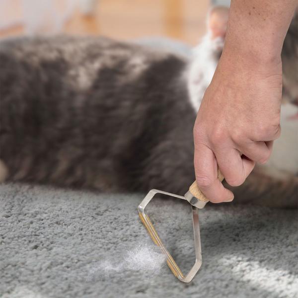 Tierhaarentferner für Kleidung & Polstermöbel: Effektive Fusselbürste gegen Hunde- & Katzenhaare – Für ein haarfreies Zuhause