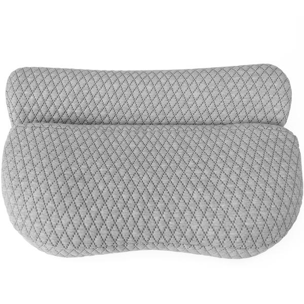 Nackenstütz-Kissen aus Memory-Schaum, mit abnehmbarem Bezug, OEKO-TEX Standard 100, für Allergiker geeignet, Atmungsaktiv