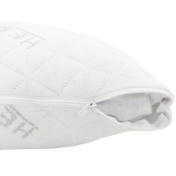 Kopfkissen mit Hanfbezug aus Memory-Schaum, mit abnehmbarem Bezug, OEKO-TEX Standard 100, für Allergiker geeignet, Atmungsaktiv