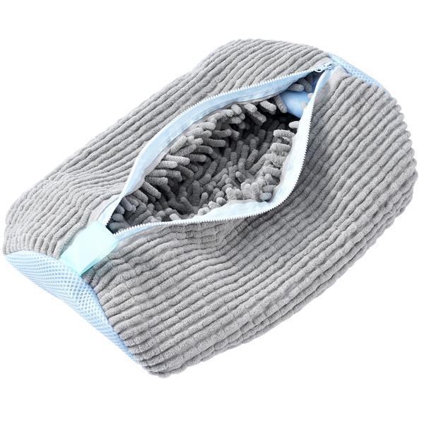 2er-Set Schuhwaschbeutel mit Reinigungsfasern: Schont Sneaker & Turnschuhe in der Waschmaschine, Effektive Reinigung & Schutz - strahlend saubere Schuhe