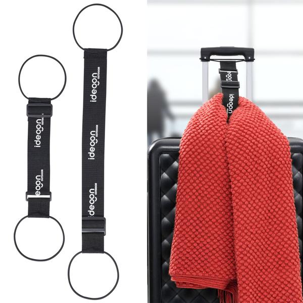 Zusatzgepäck-Gurt (2er-Set) für Koffer – Elastischer Gurt für Handgepäck, Rucksack & Reisetaschen – Sicherer Ringverschluss