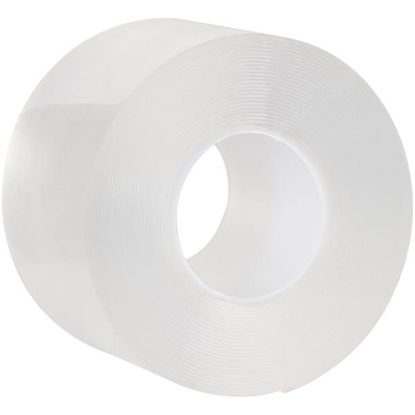 2er-Set Doppelseitiges Nano-Klebeband Transparent (5m x 50mm): Starke 110g/cm² Haltekraft, Wiederverwendbar, spurlos ablösbar